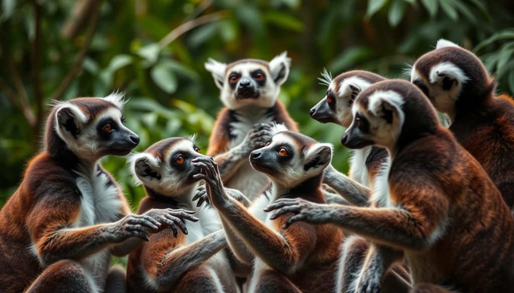 komunikacji lemurów